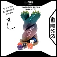 Tower Dice / Dice Tower / Worm Dice- 3D Printed