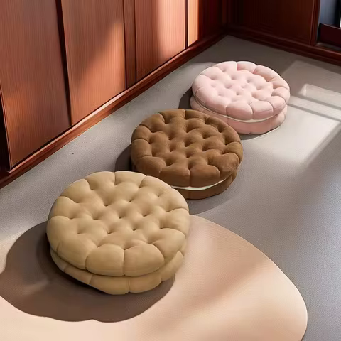 Emulational Sandwich Lovely Cookie Soft Cushion Cushion Chair Ground Tatami Pad Office Sedentary Plu