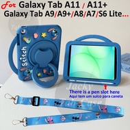 For Samsung Galaxy Tab A11 A11+ A9 A9+ A8 A7 S6 Lite A 8 T295 T515 3D Astronaut Soft Silicone Stand 