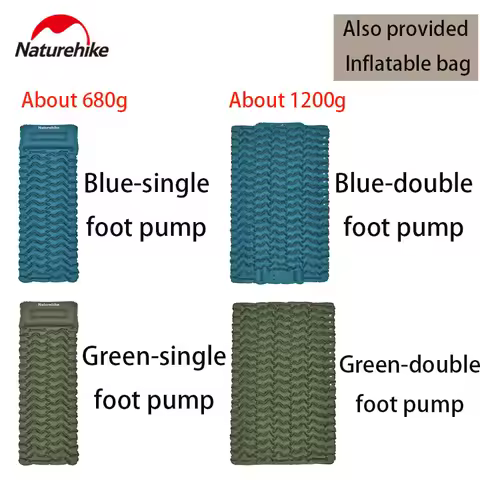Naturehike Fc01 Inflatable Pad Is Easy To Store, Comfortable And Reliable With An R Value Of 1.6 Col