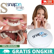 Snap On Smile (Sepasang Gigi Atas Dan Gigi Bawah) Gigi Palsu Instan