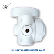 1/4" 1-Way Plastic Diverter Valve