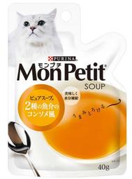 ( COSTCO 好市多 代購 ) Mon Petit 貓倍麗 雙海鮮燉湯(純湯)貓調理包 40公克 X 12入