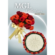 Crochet bouquet flower | crochet flower | blanket flower crochet | Set Buket & Alas Meja Rajut Kait 