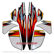 STIKER STRIPING LIS LES BODY MOTOR HONDA SUPRA FIT 2006 STD FULL SET