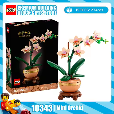 LEGO Building Blocks Flower Series 10343 10328 10311 10368 Bouquet Collection Bonsai Plants Home Dec