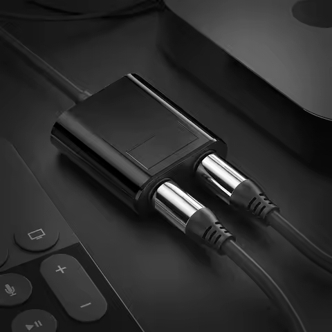 1 Male Input to 2 Female Output SPDIF Optical Toslink Optical Fiber Audio Fiber Splitter For HDTV DV