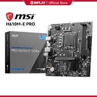 MSI PRO H610M-E M-ATX Motherboard DDR4 [LGA1700] | Intel Core i3/i5 12th/13th Gen Processor Support