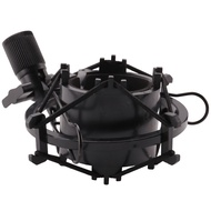 【ZAN】-Universal 3KG Bearable Load Mic Microphone Shock Mount Clip Holder Stand Radio Studio Sound Recording Bracket Black Professional