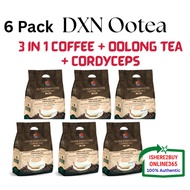 6 Pack DXN Premix Coffee with Oolong Tea and Cordyceps DXN Ootea Cordyceps Coffee Mix 3 in 1