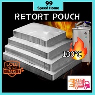 50pcs Retort Aluminium Foil Vaccum Bag Pouch High Temperature 130 Sterilization/Retort Pouch Bag