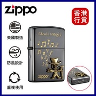 Zippo - 日版-骷髏魔法師-黑色防風打火機