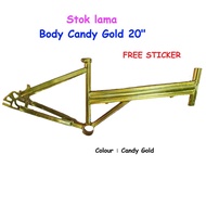 STOK LAMA Body Petak CANDY untuk Basikal lajak size 20" dan FREE sticker