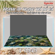 3D Aquarium Painting Aquarium Bottom Painting Model - Fish Tank Painting - Glue Ready - Free Gluing 