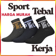 Socks Men Free Size Sport Ankle Socks Stoking Tebal /Stoking Sukan Sarung tebal Stoking murah