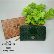 READY STOCK Woman Leather Short Purse Wallet Zip D05#