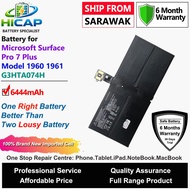 HICAP Microsoft Laptop Battery G3HTA074H 6444mAh for Microsoft Surface Pro 7 Plus Model 1960 1961