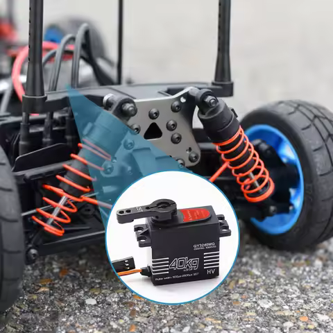 40KG Digital Servo For 1/8 1/10 Scale RC Car Servos Motor PWM Servos high voltage Gear with 25T Serv