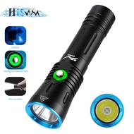 Diving Equipment HISWN New Waterproof Flashlight 2500 Lumens Super Bright Suitable for Outdoor Fishi
