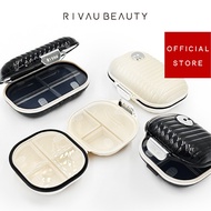 [RIVAU BEAUTY] Travel Storage Packing Pill Box | Seven Compartments Pill Box Sealed Pill Box Portabl