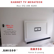 Tv Cabinet / Kabinet tv 6 kaki Termasuk Penghantaran Dan Pemasangan