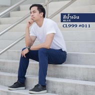 John Merry กางเกงชิโน่ขายาวผู้ชาย ทรงกระบอกเล็ก ผ้ายืด ใส่สบาย ลุกนั่งง่าย ไม่อึดอัด แมทช์ได้ทั้งลุค