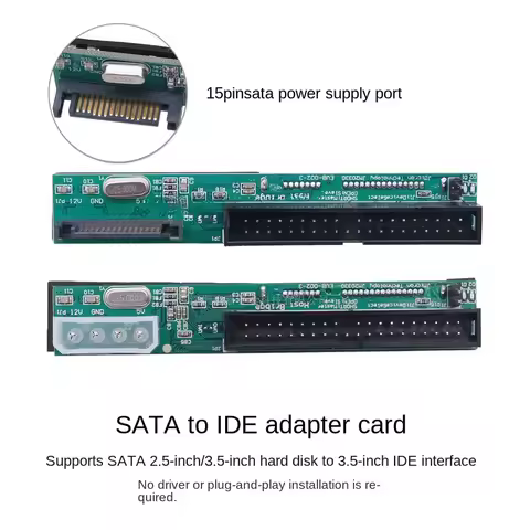 Desktop Laptop Hard Drive Adapter Card Sata Conversion 3.5-Inch IDE Interface 39P Serial Port to Par