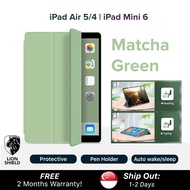 (SG) iPad Air 5/4/Mini 6 (2021) Magnetic Smart Leather Flip Case Cover Casing - Matcha Green