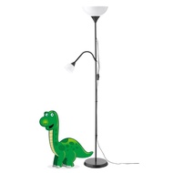 IKEA  NOT - Floor uplighter/reading lamp, black