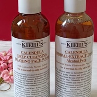 KIEHLS CALENDULA HERBAL-EXTRACT TONER + CALENDULA FOAMING FACE WASH