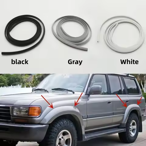 1.5M Car Fender Wheel Arches Surround Beading Rubber Sealing Strip For Toyota Land Cruiser LC80 4500