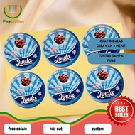 PiNat 9-15 Sticker Print Label Frozen Food Frozen Food Round Chromo Sticker Custom Brand Name