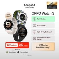 OPPO Watch S | Fall Detection | ECG Analysis | Cross-OS DualPhone Pairing | Long Battery | 12 Months