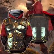 Game Samurai armor 3D Printed Men Hoodie Harajuku Fashion Knights Armor Hooded Sweatshirt Street Uni
