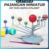 DIY Miniature Display Solar System 9 Planets Solar System Planetary - 2135