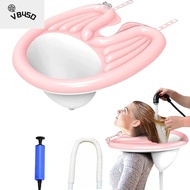 VB45D Portable Inflatable Shampoo Basin Air Pump Foldable Shampoo Bowl Convenient Lightweight Hair Washing Sink Pregnant Women