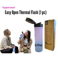 Tupperware Easy Open Thermal Flask 420ml Botol Termos Air Panas Vacuum Thermos
