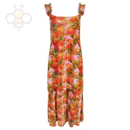 □◆♞ 6134 Average Size Double-Layer Floral Suspender Summer Sleeveless Floral Dress Anti-Sun Long Dre