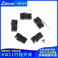 Micro Switch KW11/12/8 Stroke Limit Switch Push Button 3 Pins KW12 Long Handle Curved Handle Straigh