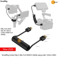 SmallRig Coiled Full HDMI A 4k60p Twisted Wire 120cm 4963
