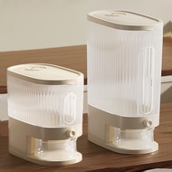 bekas makanan kucing bekas beras 5kg Press Rice Bucket 5kg Household Sealed Rice Tank Rice Box Rice 