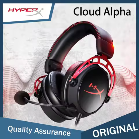 HyperX Cloud Alpha Wireless Gaming Headset DTS Headphone:X Spatial Audio Dual Chamber Drivers Noise-