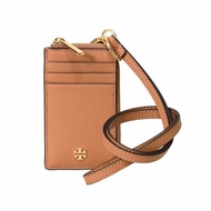 【TORY BURCH】十字文防刮皮革卡片包/零錢包-焦糖