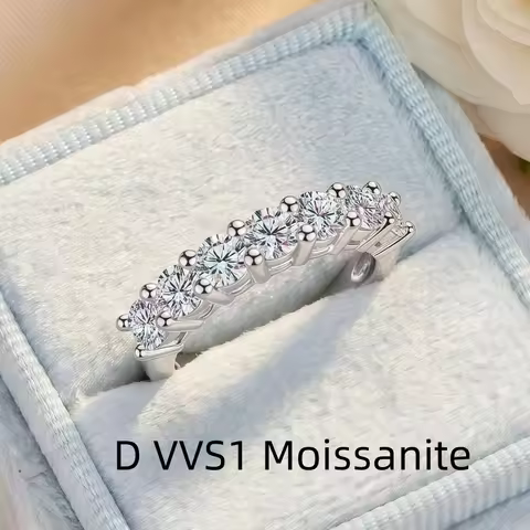 Rings Moissanite Diamond New Moissanite Rings GRA Certified Lab Grow Diamond Solid 925 Sterling Silv