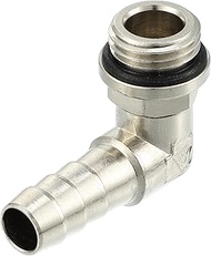 Motoforti Universal Car 90 Degree Brass Fitting Hose Adapter, Hose Fitting, 8mm 5/16" Barb to Male G