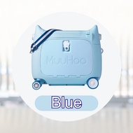 MuuHoo Ride on Suitcase Kids Baby Luggage Cartoon Budak Scooter Travel Beg Holiday Roda Toys Bag Bag