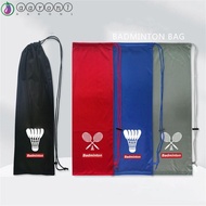 AARON1 Badminton Racket Bag, Large Capacity Flannel Cover Tennis Racket Bags, Portable Drawstring Pocket 23cmx72cm Soft Cloth Badminton Storage Case Sport Training