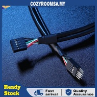 Anifcas USB 2.0 9 Pin Male To 9 Pin Female Cable Extender 9pin USB Header Extended Cable