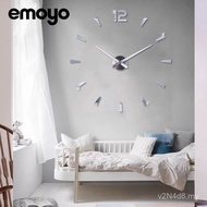 Fashion Mirror Simple Large Size Decoration Three-Dimensional Nordic Wall Clock Wall Clock diy Acryl