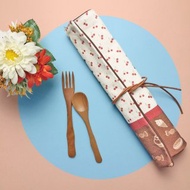 【客製化禮物】兩用餐具環保收納袋 Dessert 餐墊 餐具包